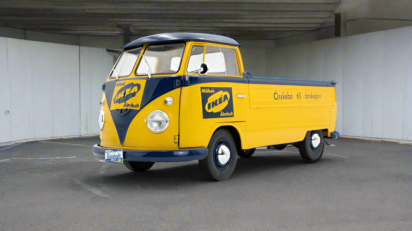 1:18 Yellow 1950 VW T1 Pickup