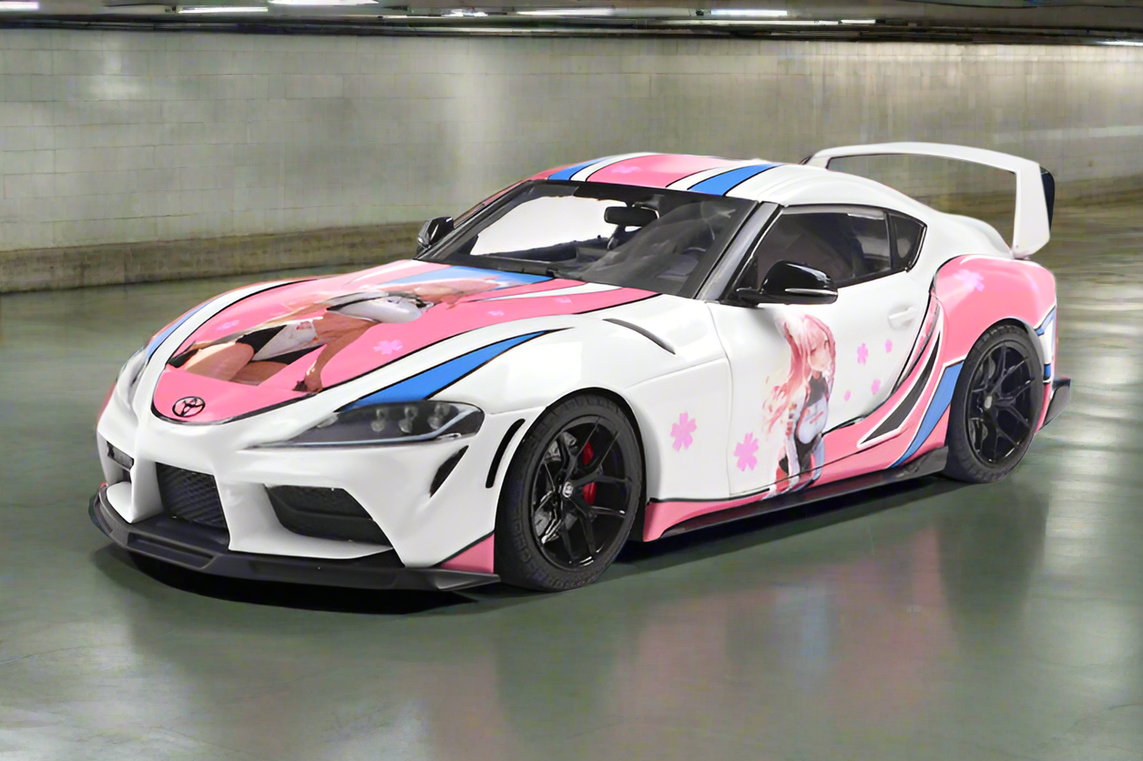 1:18 Itasha White 2024 Toyota GR Supra Solido Works