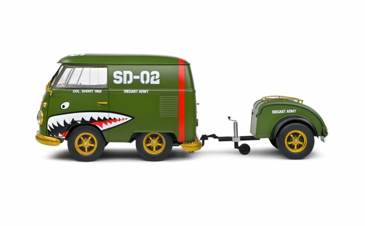 1:18 Army 1950 Kool VW Kombi