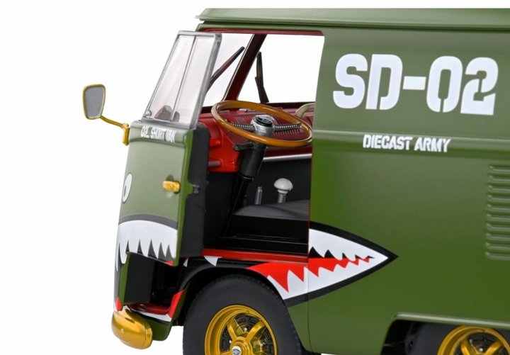 1:18 Army 1950 Kool VW Kombi