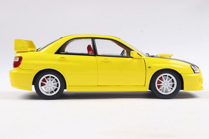 1:18 Yellow 2003 Subaru Imprez